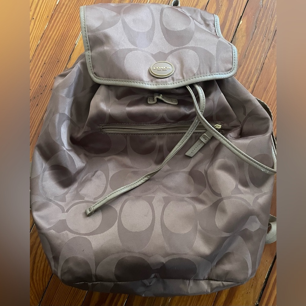 Coach nylon backpack